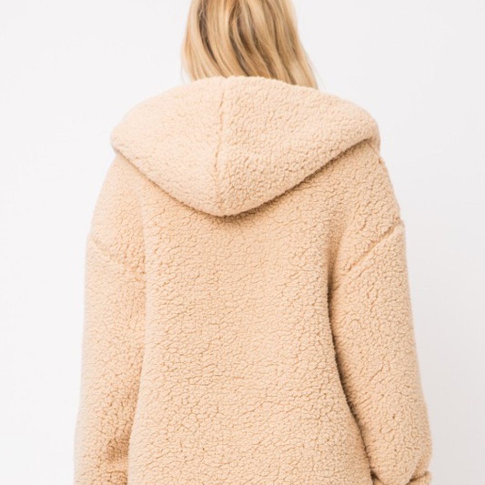 *1 LEFT* REVERSIBLE Soft Sherpa Open Front Jacket - Picture 6 of 8
